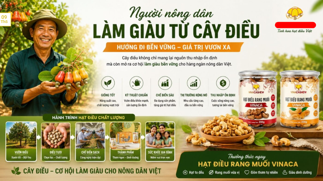 Người nông dân làm giàu từ cây điều như thế nào?