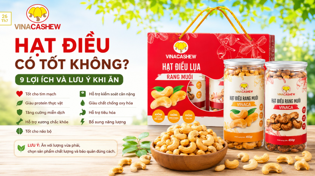 Hạt điều có tốt không? 9 lợi ích và những điều cần lưu ý khi ăn